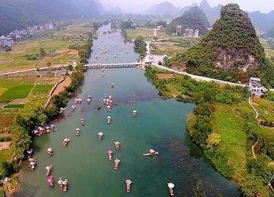 شهر گویلین در چین و رودخانه لی