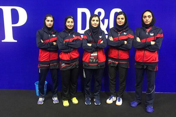 صعود تیم ملی بانوان تنیس روی میز ایران به مرحله دوم