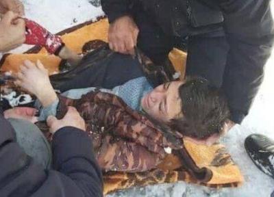 نجات پسر 11 ساله از زیر بهمن در اسکو