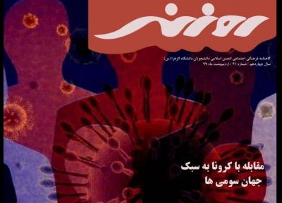 ویروس دنیا پیما ، شماره 31 نشریه دانشجویی روزنه منتشر شد